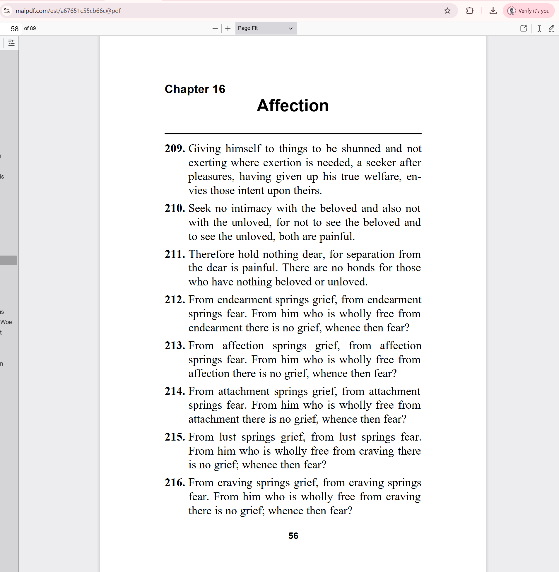 MaiPDF governed reading mode inside the browser viewer